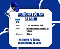 Câmara promove Audiência Pública de Saúde no próximo dia 27